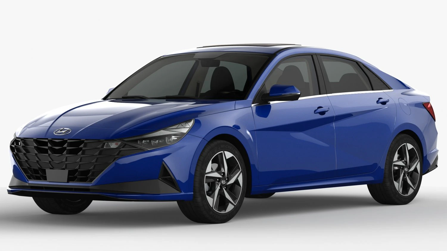 Hyundai Elantra 2021 3D Model .c4d .max .obj .3ds .fbx .stl .blend 