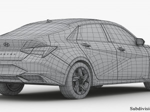 Hyundai Elantra 2021 Modèle 3D