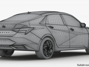 Hyundai Elantra 2021 3D Model