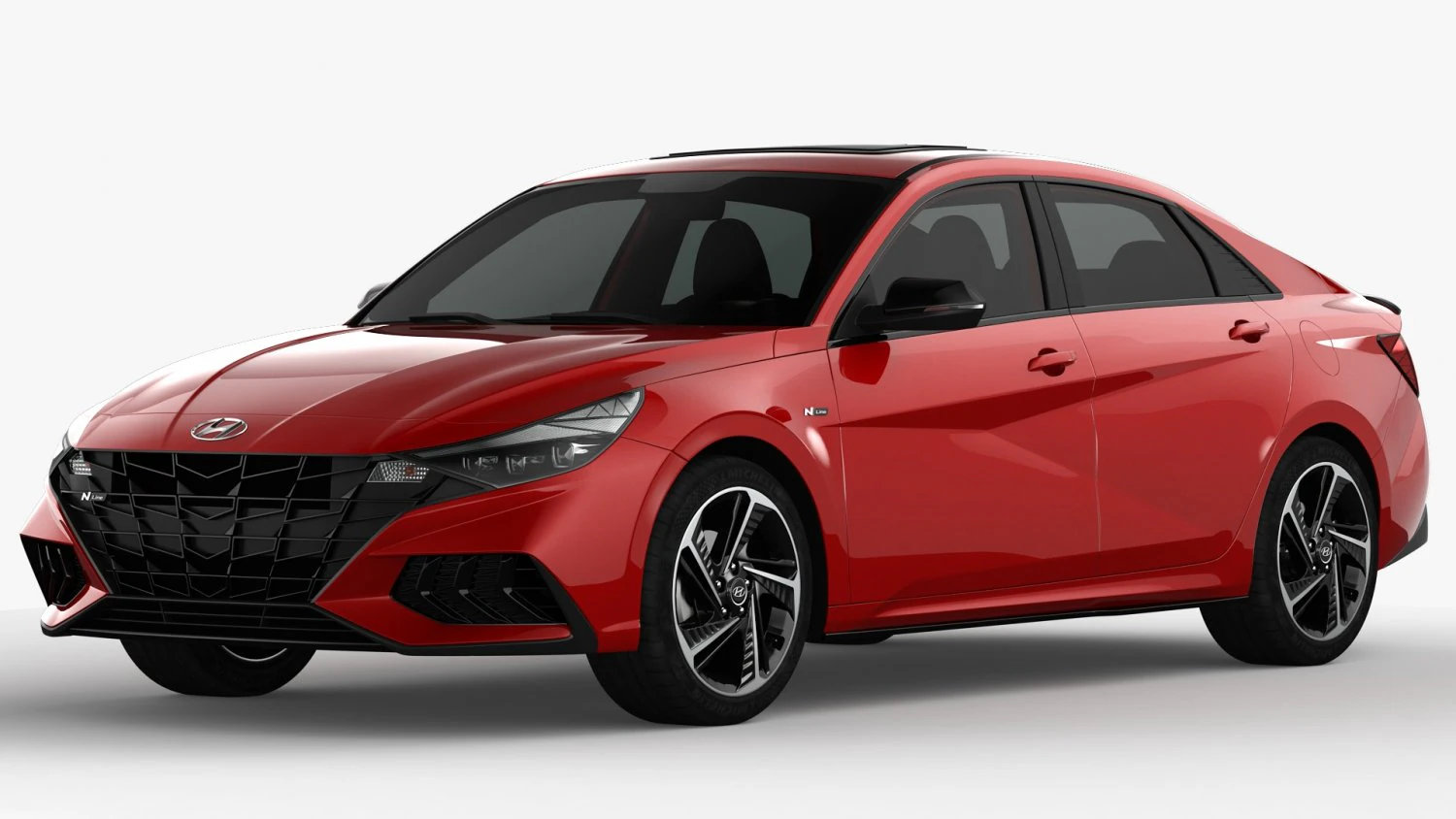 Hyundai Elantra N Line 2021 3D Model .c4d .max .obj .3ds .fbx .stl .blend 