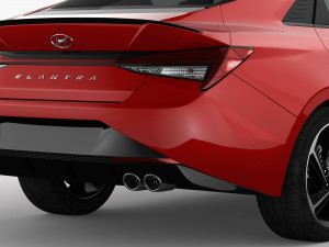 Hyundai Elantra N Line 2021 3D Модель