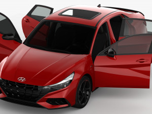 Hyundai Elantra N Line 2021 3D Модель