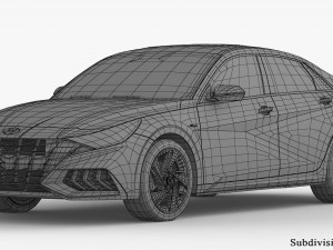 Hyundai Elantra N Line 2021 3D Модель
