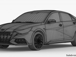 Hyundai Elantra N Line 2021 3D Модель