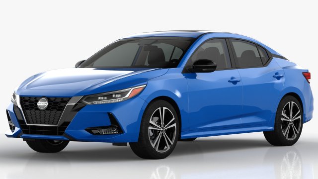 Nissan Sentra 2020 3D Модель .c4d .max .obj .3ds .fbx .stl .blend 