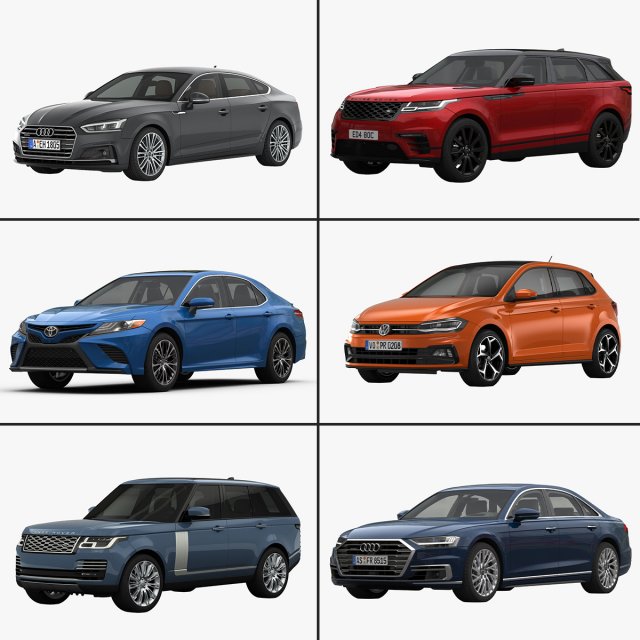 My Car Collection Vol 5 2018 Modelo 3D .c4d .max .obj .3ds .fbx .stl .blend 