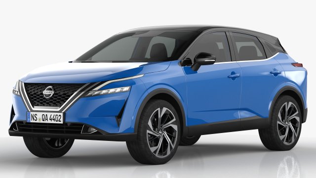 Nissan Qashqai 2022 Model 3D .c4d .max .obj .3ds .fbx .stl .blend 