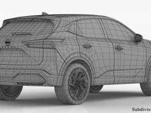 Nissan Qashqai 2022 Modello 3D