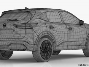 Nissan Qashqai 2022 Model 3D