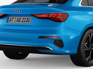 Audi A3 2021 3D Model