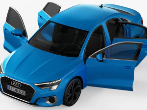 Audi A3 2021 3D Model