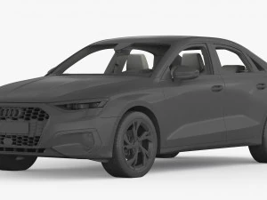 Audi A3 2021 3D Model