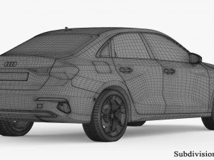Audi A3 2021 3D Model