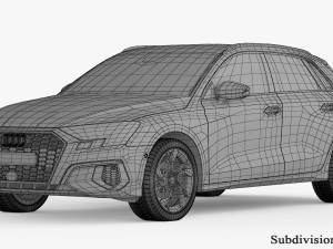 Audi A3 Sportback 2021 3D Model