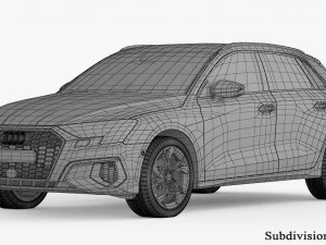 Audi A3 Sportback 2021 3D Model