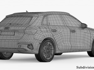 Audi A3 Sportback 2021 3D Model