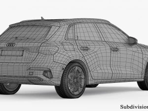 Audi A3 Sportback 2021 3D Model