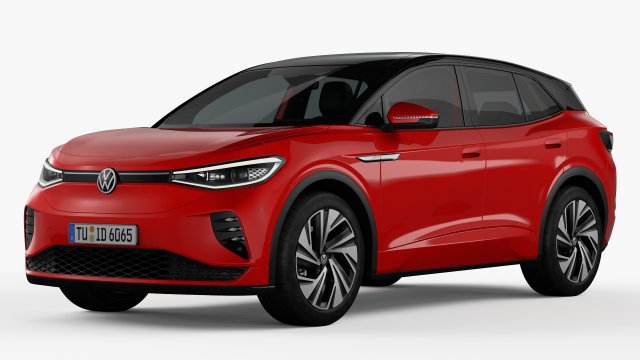 Volkswagen ID4 GTX 2022 3D-Modell .c4d .max .obj .3ds .fbx .stl .blend 