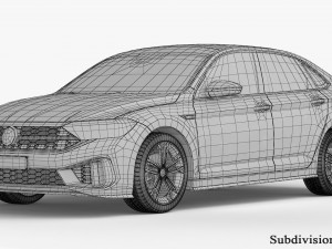 Volkswagen Jetta GLI 2022 3D Модель