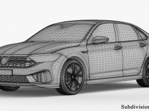 Volkswagen Jetta GLI 2022 3D Модель