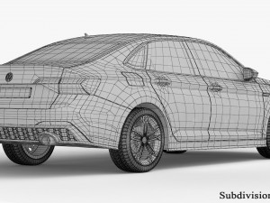 Volkswagen Jetta GLI 2022 3D Модель