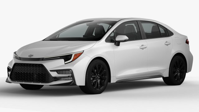 Toyota Corolla 2023 3D Модель .c4d .max .obj .3ds .fbx .stl .blend 