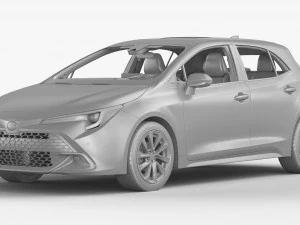 Toyota Corolla Hatchback 2023 3D Model