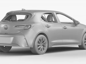 Toyota Corolla Hatchback 2023 3D Model