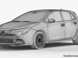 Toyota Corolla Hatchback 2023 3D Model