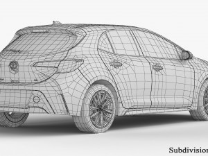 Toyota Corolla Hatchback 2023 Modelo 3D