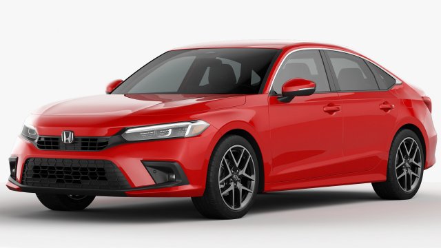 Honda Civic Sedan 2022 Modelo 3D .c4d .max .obj .3ds .fbx .stl .blend 