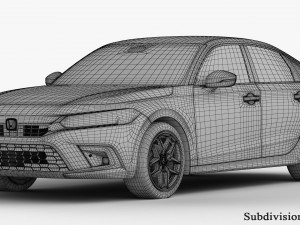 Honda Civic Sedan 2022 Modelo 3D