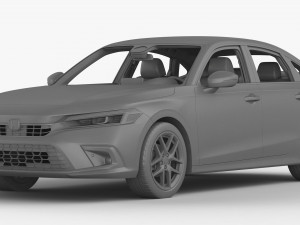 Honda Civic Hatchback 2022 3D Model