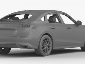 Honda Civic Hatchback 2022 3D Model