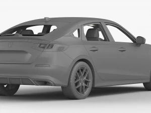 Honda Civic Hatchback 2022 3D Model