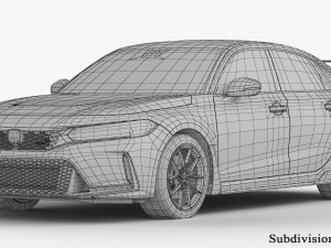 Honda Civic Type R 2023 3D Model