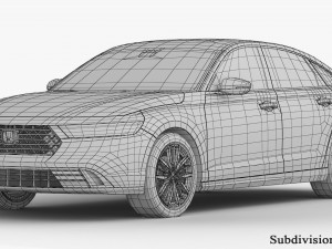 Honda Accord 2023 3D Model