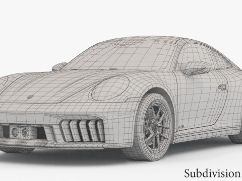 Porsche 911 Carrera GTS 2025 3Dモデル
