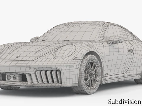 Porsche 911 Carrera GTS 2025 3D Model