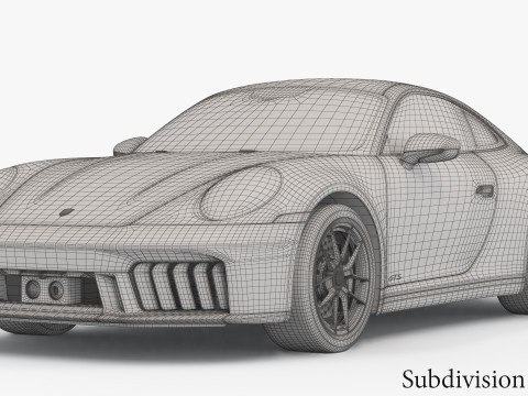 Porsche 911 Carrera GTS 2025 3Dモデル
