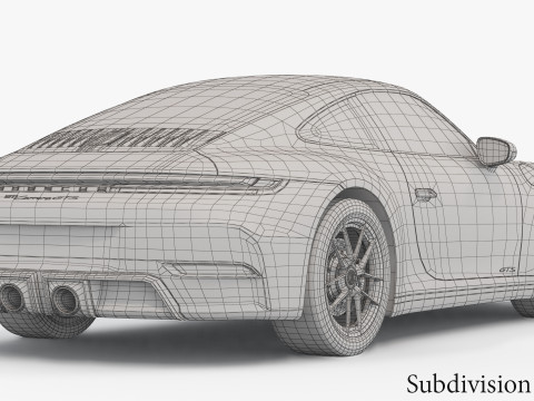 Porsche 911 Carrera GTS 2025 3Dモデル