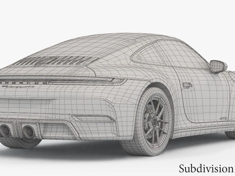 Porsche 911 Carrera GTS 2025 3D Model