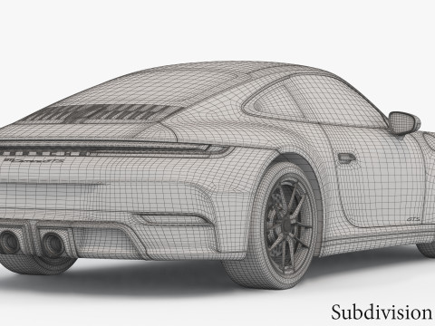 Porsche 911 Carrera GTS 2025 3Dモデル