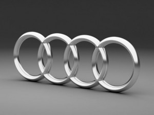audi logo 3Dモデル