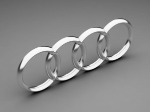 audi logo 3Dモデル