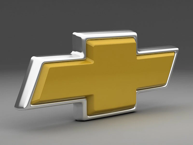 chevrolet logo 3D Model .c4d .max .obj .3ds .fbx .stl .blend 