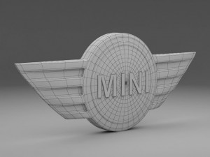 mini cooper logo Modelo 3D