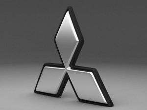 mitsubishi logo 3D 모델