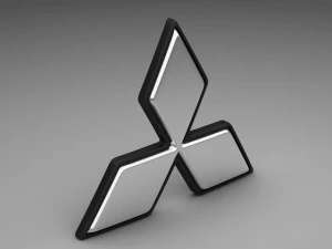 mitsubishi logo 3D Model