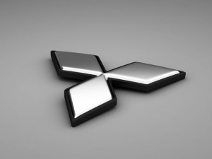 mitsubishi logo 3D 모델